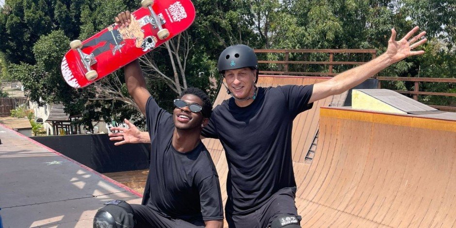 Lil Nas X forms blood marketing bond with skateboarding legend Tony Hawk