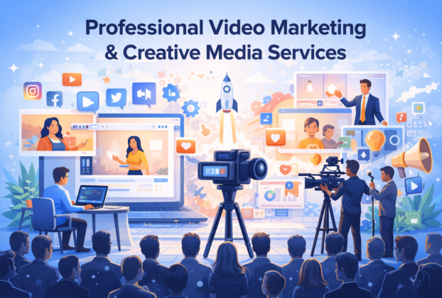 Professional video marketing and creative media production in action