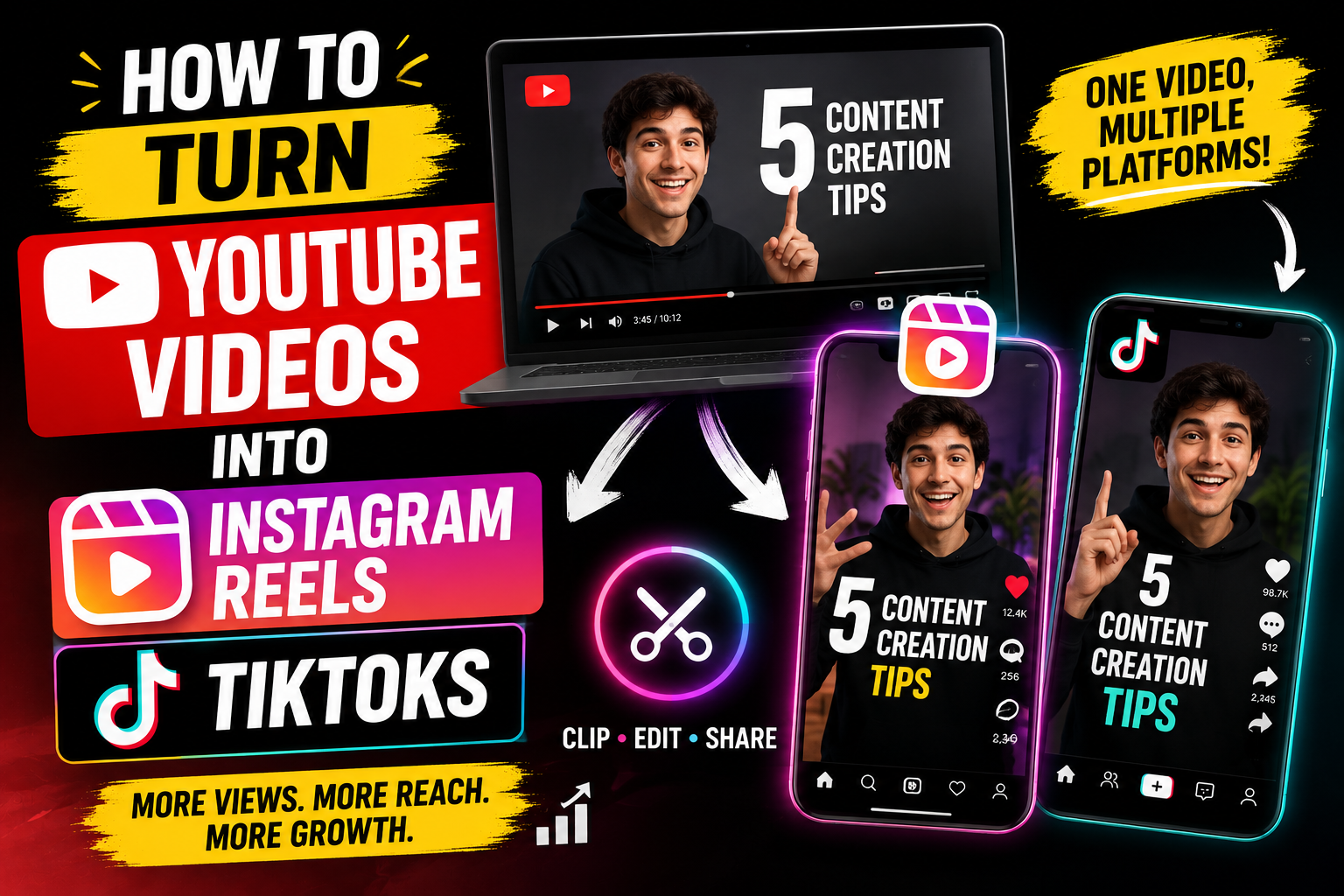 How to Turn YouTube Videos Into Instagram Reels and TikToks in 2026