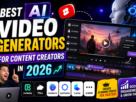 Best AI Video Generators for Content Creators in 2026: Top Tools Compared