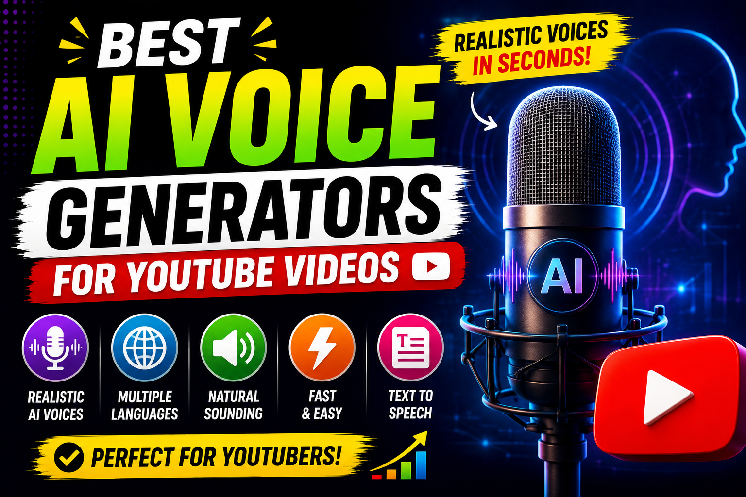 Best AI Voice Generators for YouTube Videos in 2026: Top Tools for Creators
